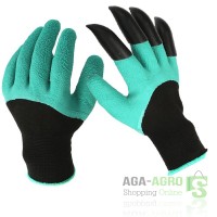 ถุงมือขุดดิน พรวนดิน ทำสวน Garden Genie Gloves